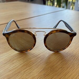 Ray Ban RB 4256 Round Silver Mirror 6092/5A 49/20 Large 150 3N